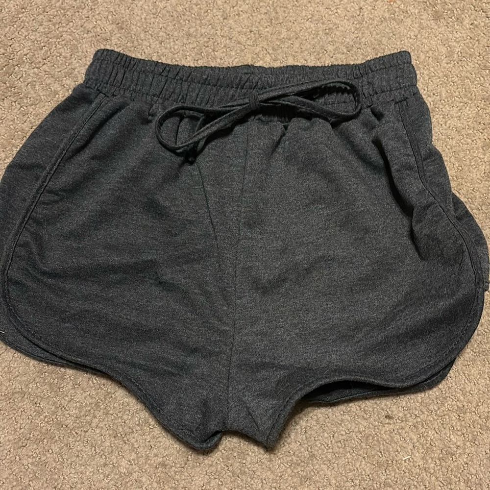 dark grey shorts